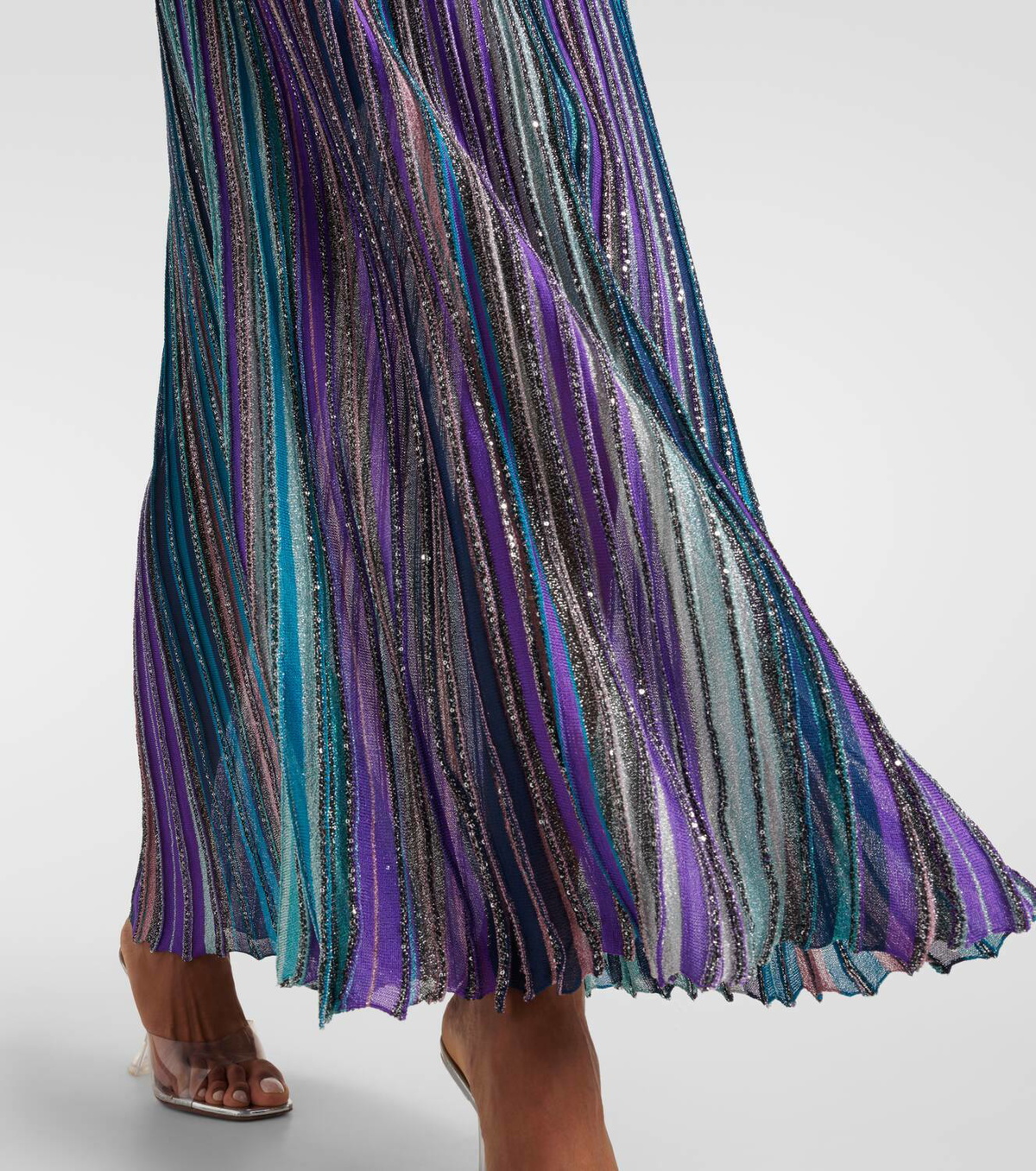 Missoni Striped lamé maxi dress Missoni