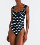 Alexandra Miro Lyra polka-dot swimsuit