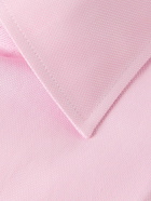 Canali - Cutaway-Collar Textured-Cotton Shirt - Pink