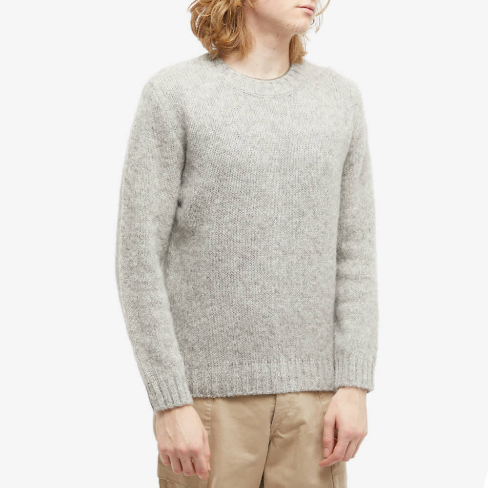 A.P.C. x Jean Touitou Jim Brushed Shetland Crew Knit in Natural 