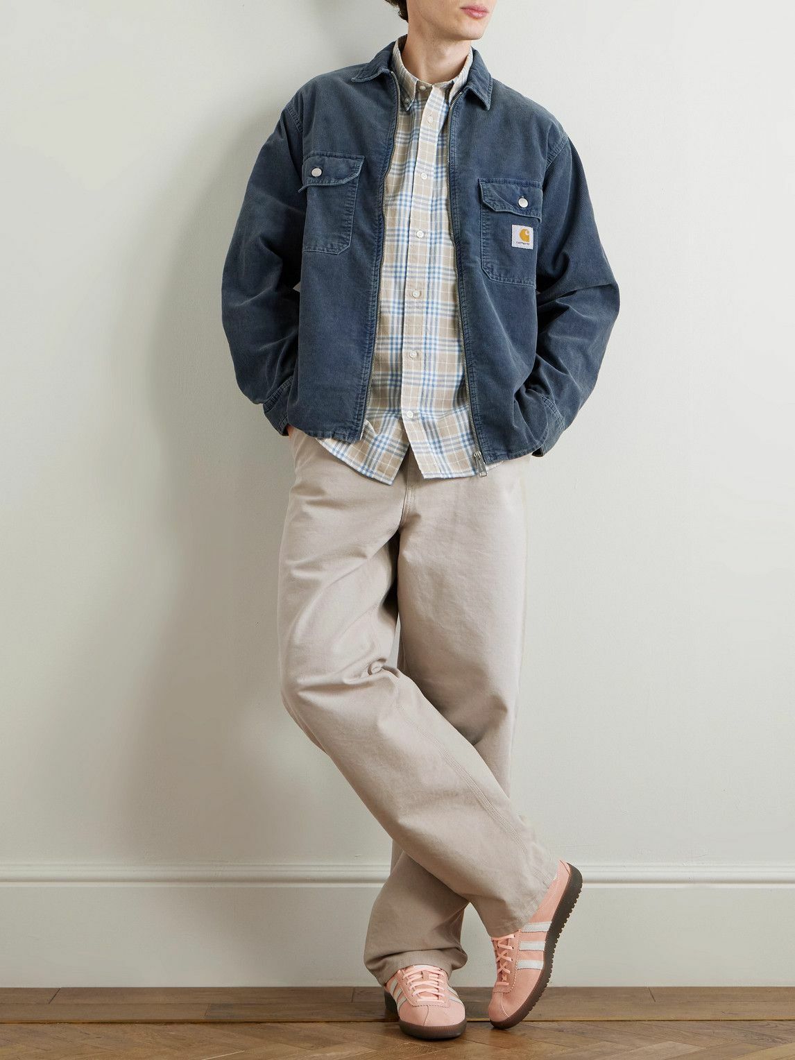 Carhartt WIP - Single Knee Straight-Leg Cotton-Canvas Trousers - Neutrals