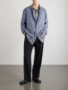 Maison Margiela - Double Checked Cotton-Poplin Shirt - Blue