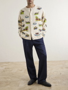 BODE - Camp Bead-Embellished Jacquard-Knit Wool and Cotton-Blend Cardigan - Multi