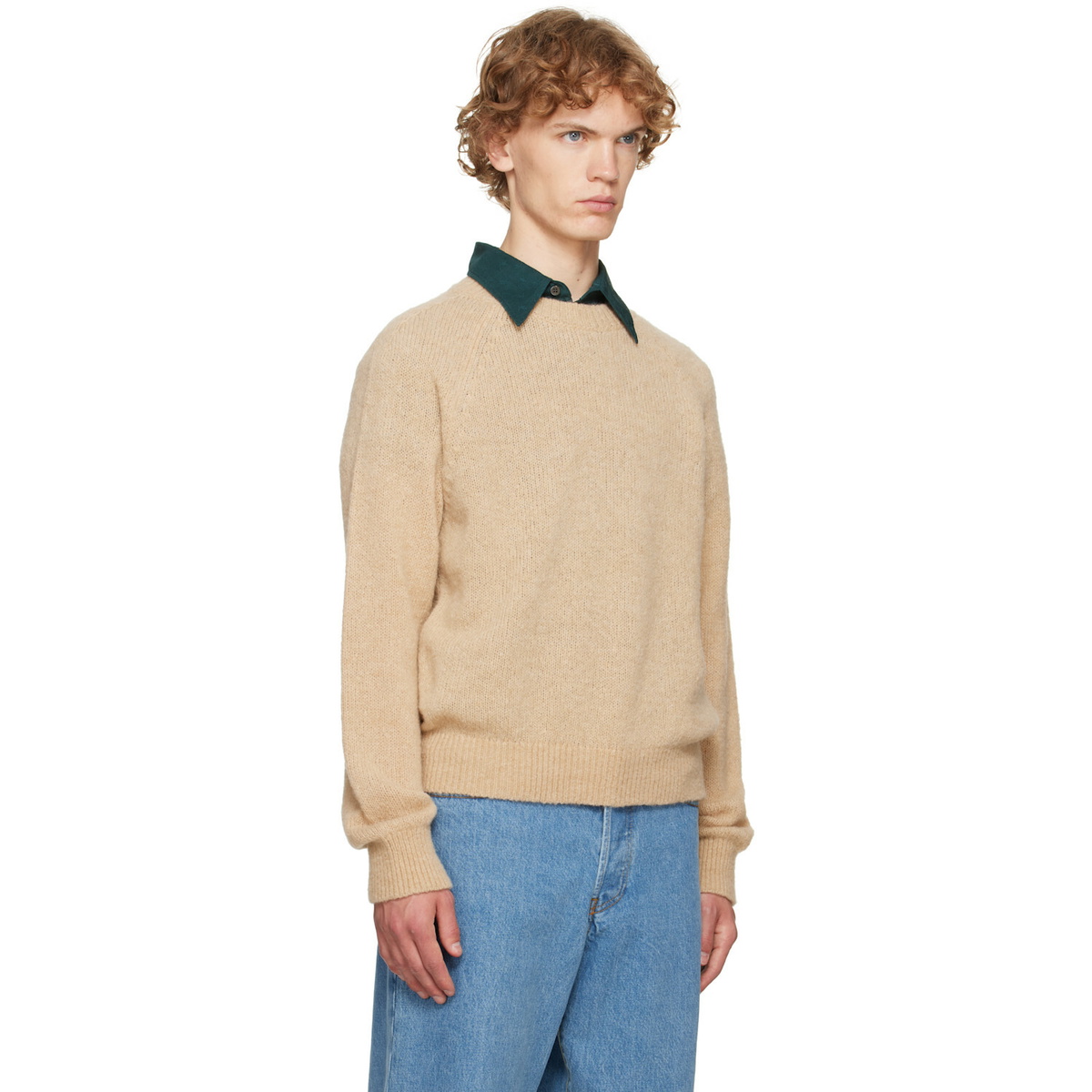 Dries Van Noten Beige Alpaca Sweater