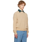 Dries Van Noten Beige Alpaca Sweater