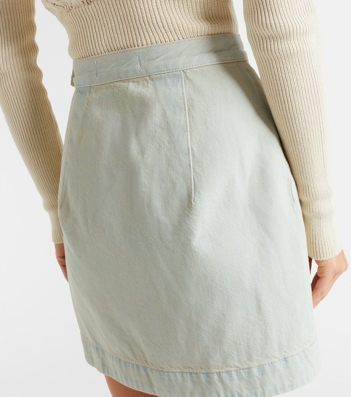Vivienne Westwood Rita faded denim miniskirt