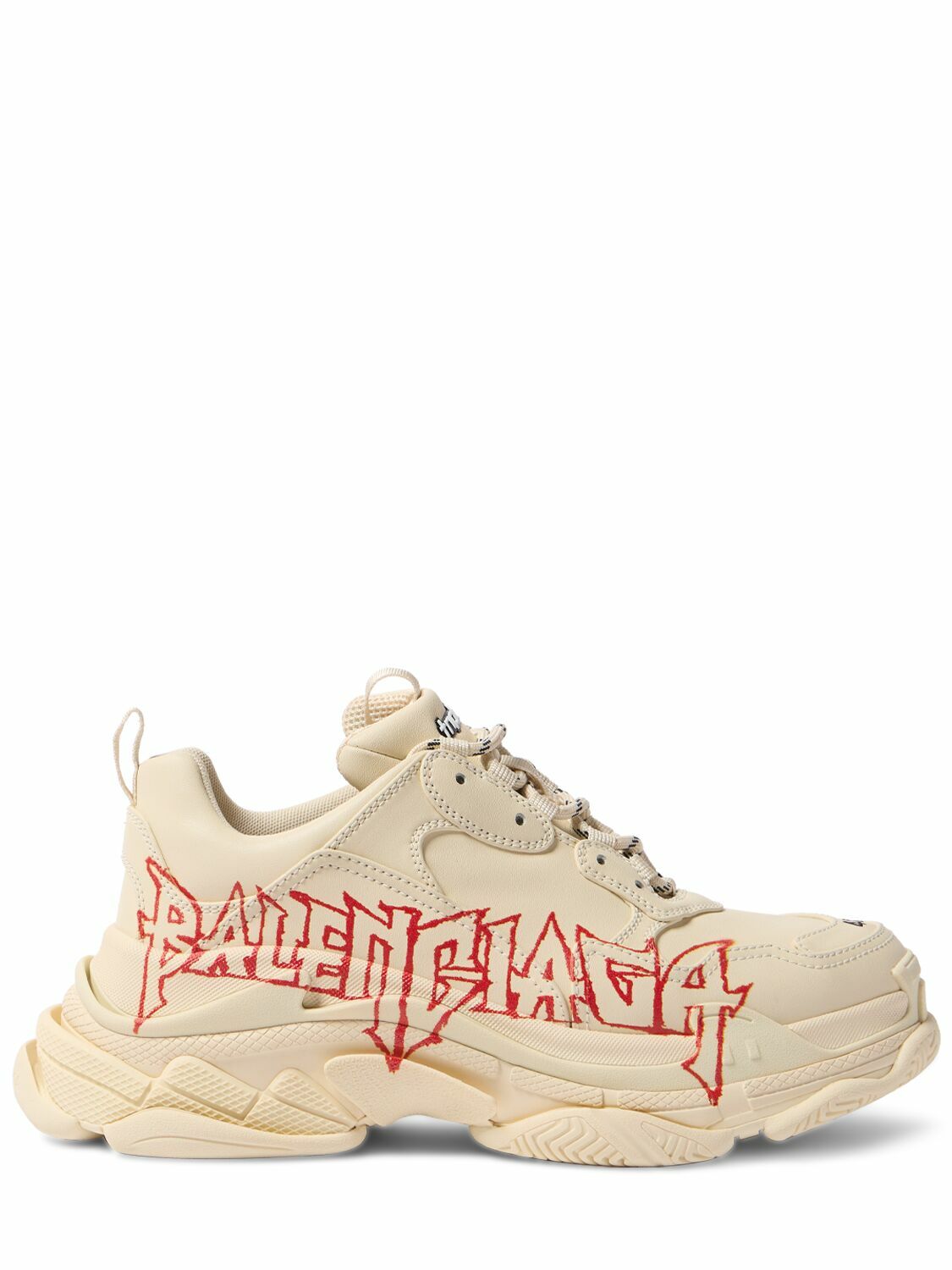 にゃにゃにゃ①国内正規品 BALENCIAGA TRIPLE S BALENCIAGA - Lny Triple S Leather Sneakers Balenciaga