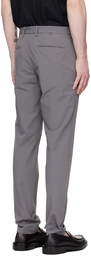 BOSS Gray Slim-Fit Trousers