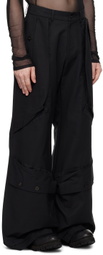 CARNET-ARCHIVE Black Wide Mass Trousers