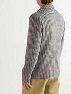 Officine Générale - Unstructured Brushed Houndstooth Virgin Wool Blazer - Brown