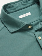 Boglioli - Slim-Fit Cotton-Piqué Shirt - Blue