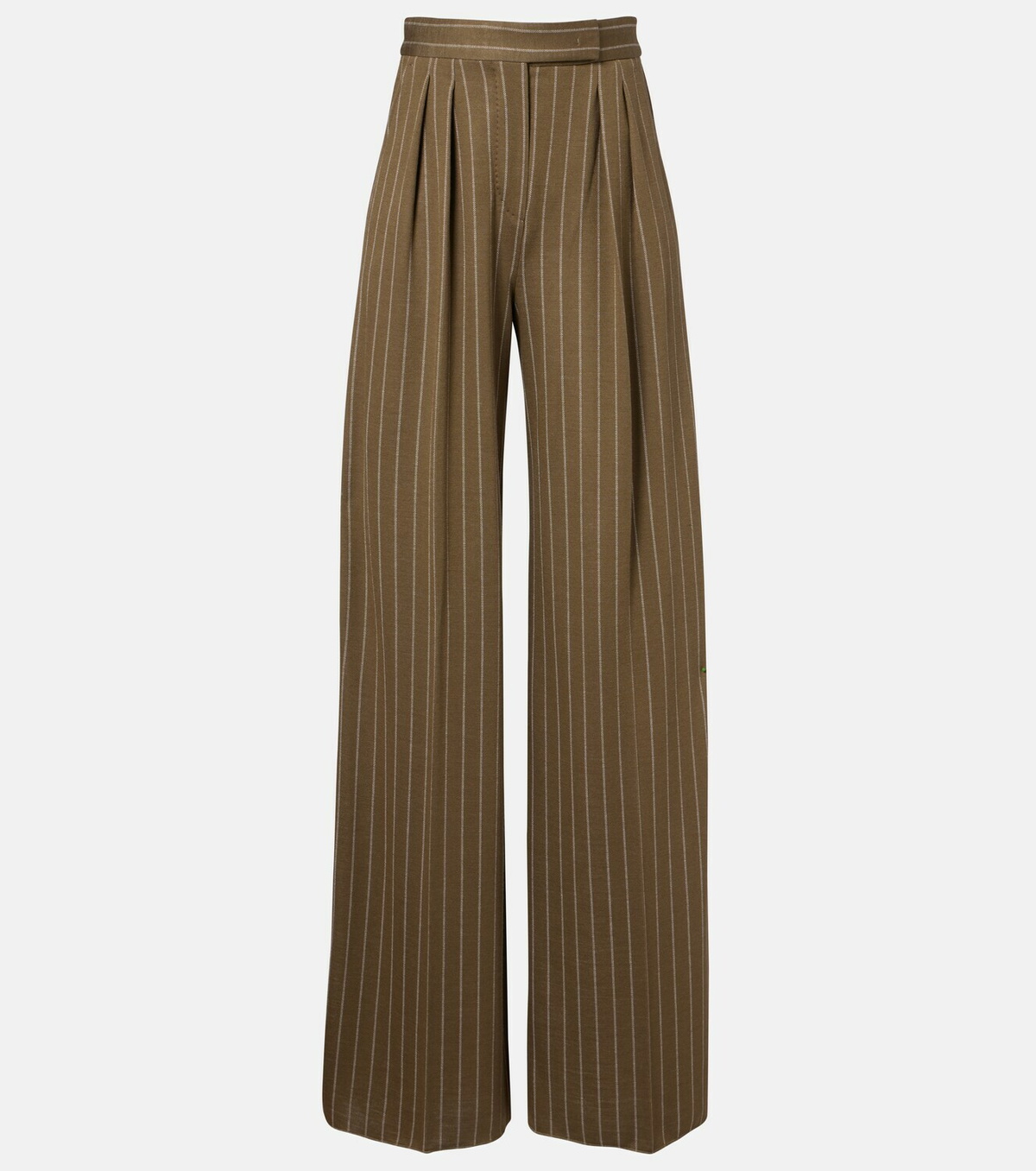Max Mara Pinstripe pleated wide-leg pants