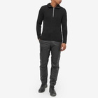 Moncler Men's Zip Collar Knit in Black