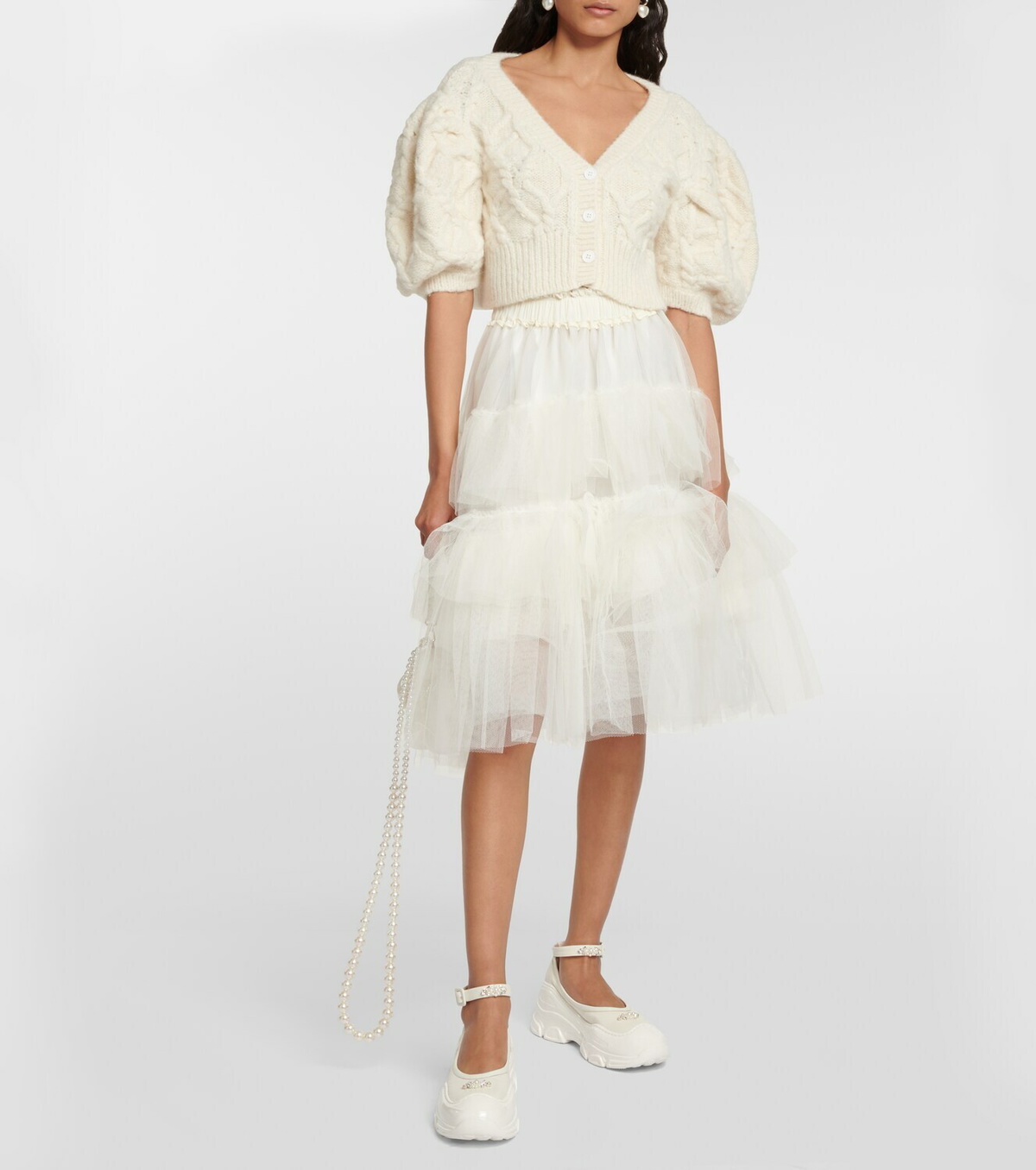 Simone Rocha Embellished leather pumps Simone Rocha