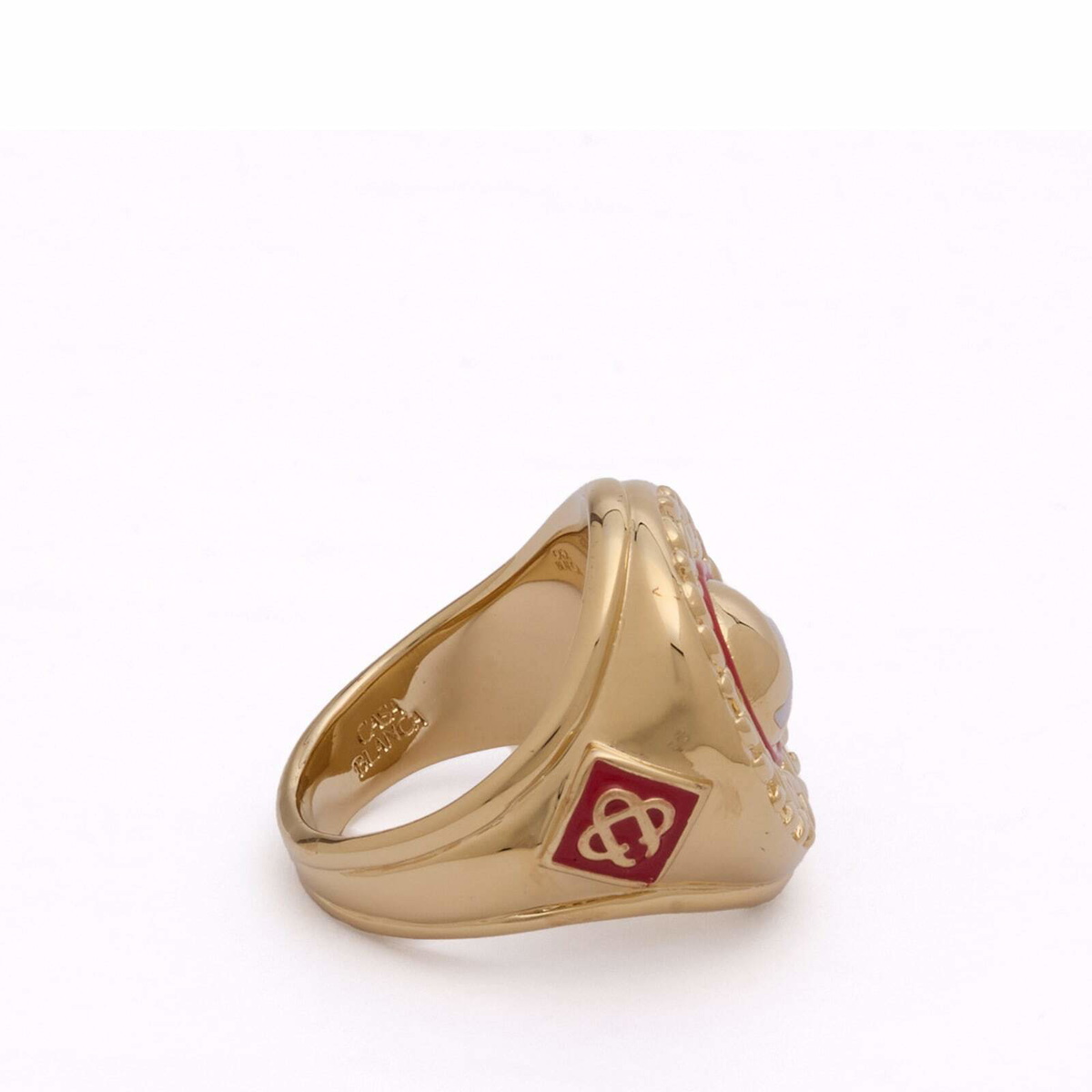 Casablanca Men's Sports Medallion Ring in Brass