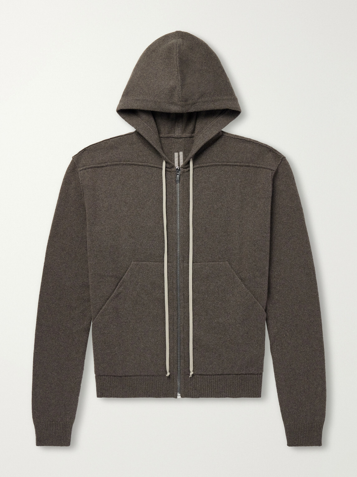 Rick Owens - Cashmere and Wool-Blend Zip-Up Hoodie - Gray