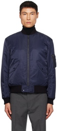 Theory Navy Flight Bomber Jacket