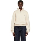JACQUEMUS Beige 'The Gros Grain' Zipped-Rollneck Sweatshirt