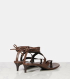 Khaite Aimee 35 leather thong sandals