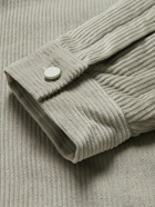 FEAR OF GOD ESSENTIALS - Cotton-Corduroy Zip-Up Shirt Jacket - Gray