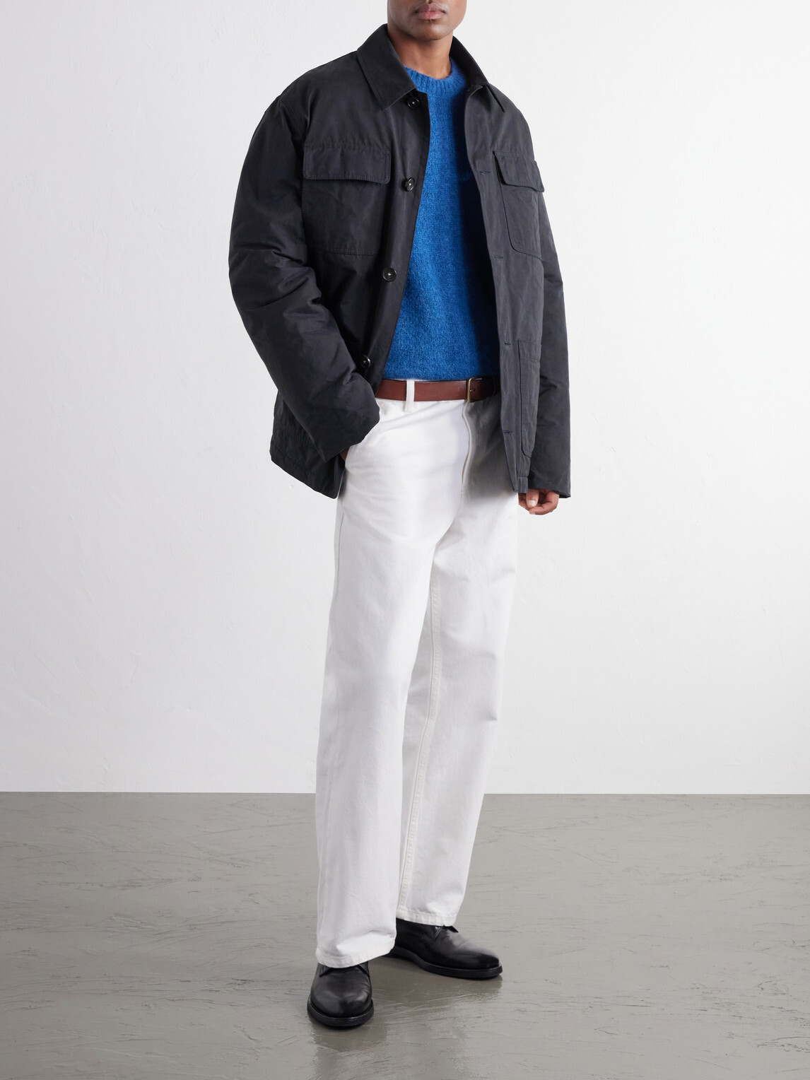 Massimo Alba - Gran Torino Padded Canvas Overshirt - Blue