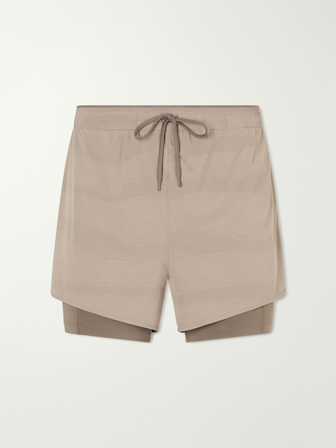 On - Erewhon 2-in-1 Straight-Leg Layered Recycled-Shell Shorts - Brown