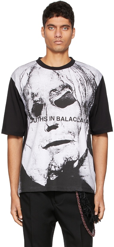 Photo: Youths in Balaclava Black Cotton Face T-Shirt