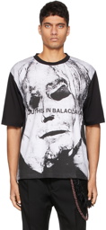 Youths in Balaclava Black Cotton Face T-Shirt