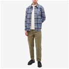 A.P.C. Valerian Check Overshirt in Blue
