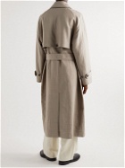 The Row - Edward Belted Alpaca and Linen-Blend Trench Coat - Neutrals