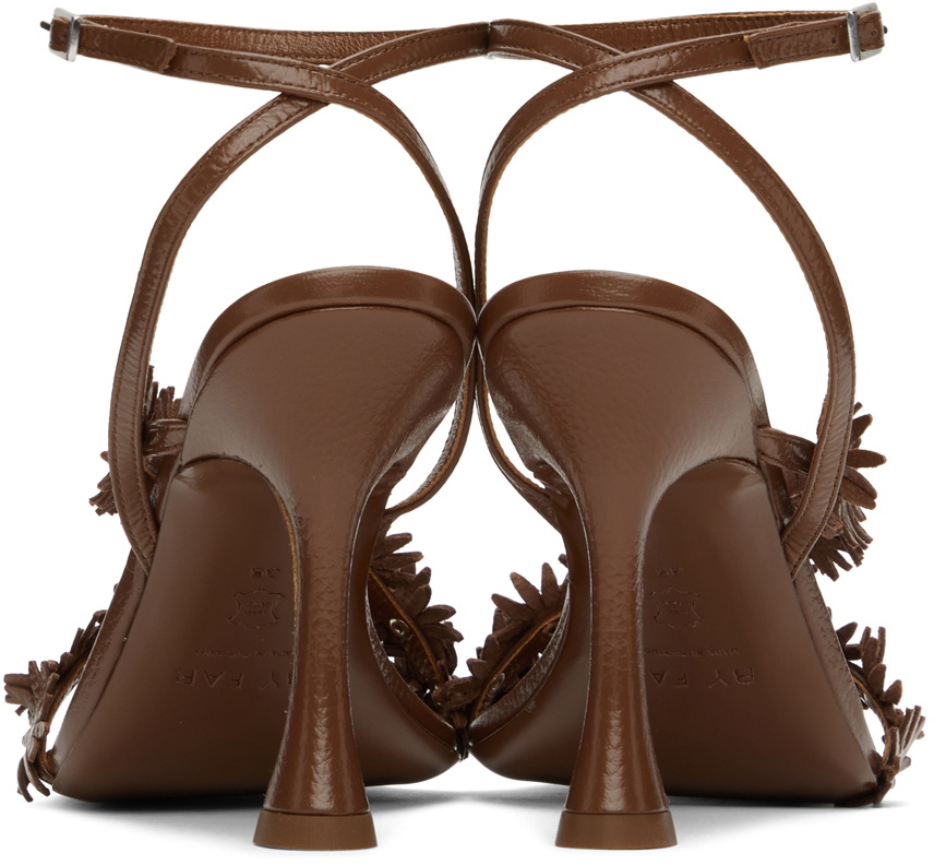 BY FAR Brown Poppy Heeled Sandals By Far