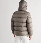 Moncler - Cevenne Garment-Dyed Quilted Shell Down Jacket - Gray