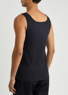Dries Van Noten Holly Ribbed Jersey Vest Navy