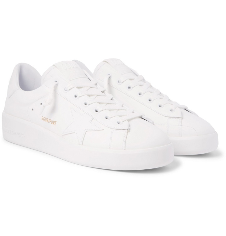 Photo: Golden Goose - Purestar Leather Sneakers - White