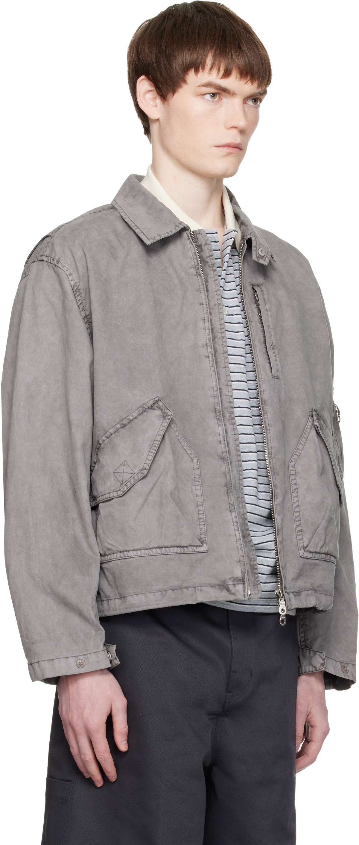 COOR Gray Organic Cotton Washed MK-3 Jacket