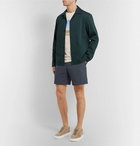 Mr P. - Linen and Cotton-Blend Shorts - Blue