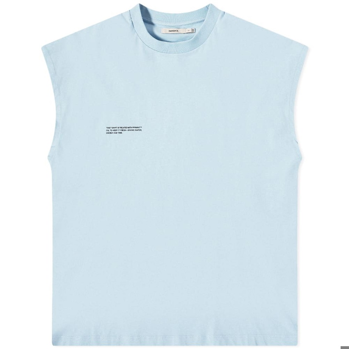 Photo: Pangaia Organic Cotton Cropped Shoulder T-Shirt in Baby Blue