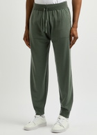 John Smedley Henning Wool Sweatpants Dark Green