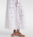 Melissa Odabash Talitha broderie anglaise belted cotton kaftan