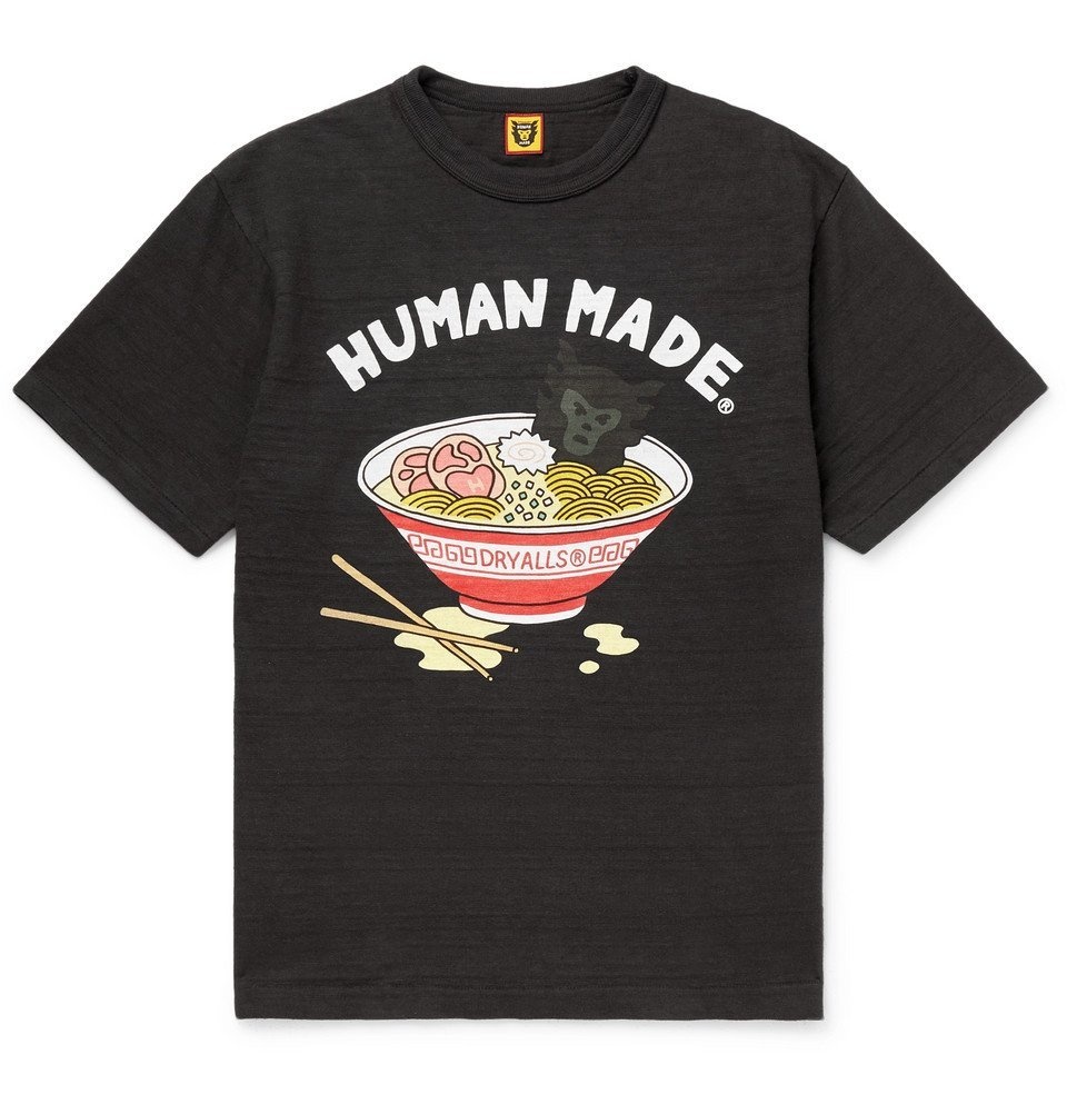 Human Made - Printed Cotton-Jersey T-Shirt - Black Human Made