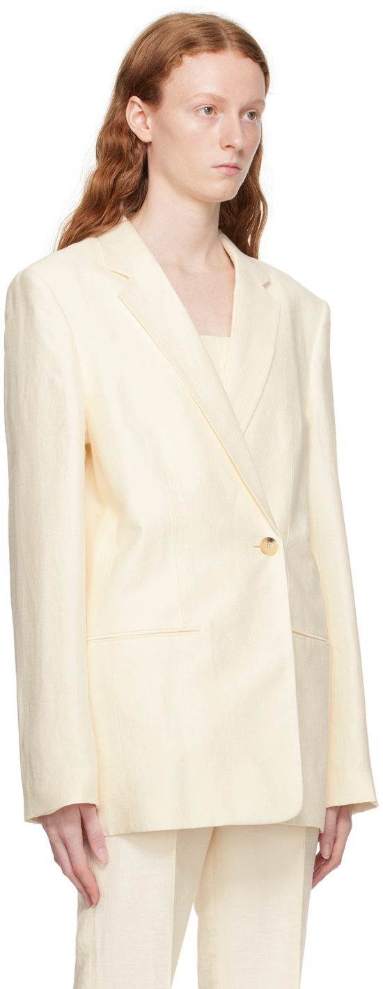 Helmut lang white outlet blazer