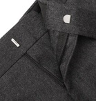 Sandro - Grey Tapered Wool-Flannel Trousers - Gray