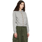 ABRA Gray Cardigan Hoodie
