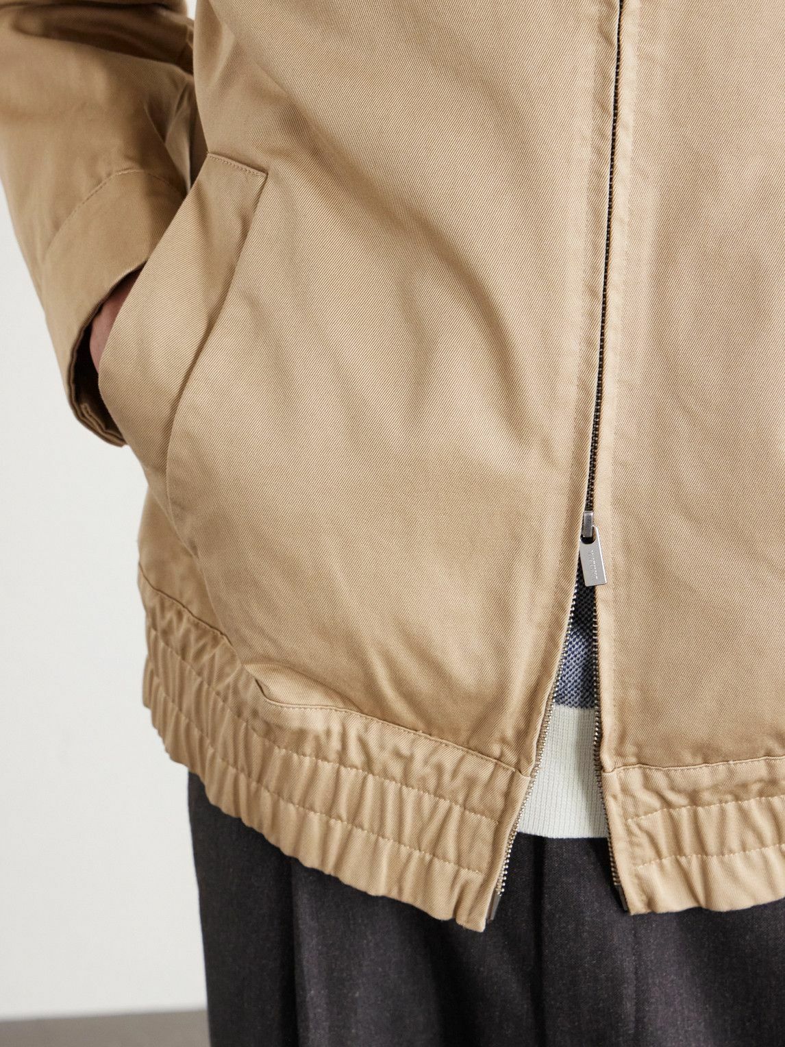 Barena - Cotton-Gabardine Blouson Jacket - Neutrals