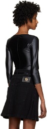 Versace Jeans Couture Black Patch Bodysuit