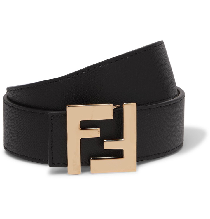 Photo: Fendi - 3.5cm Black and Brown Reversible Leather Belt - Black