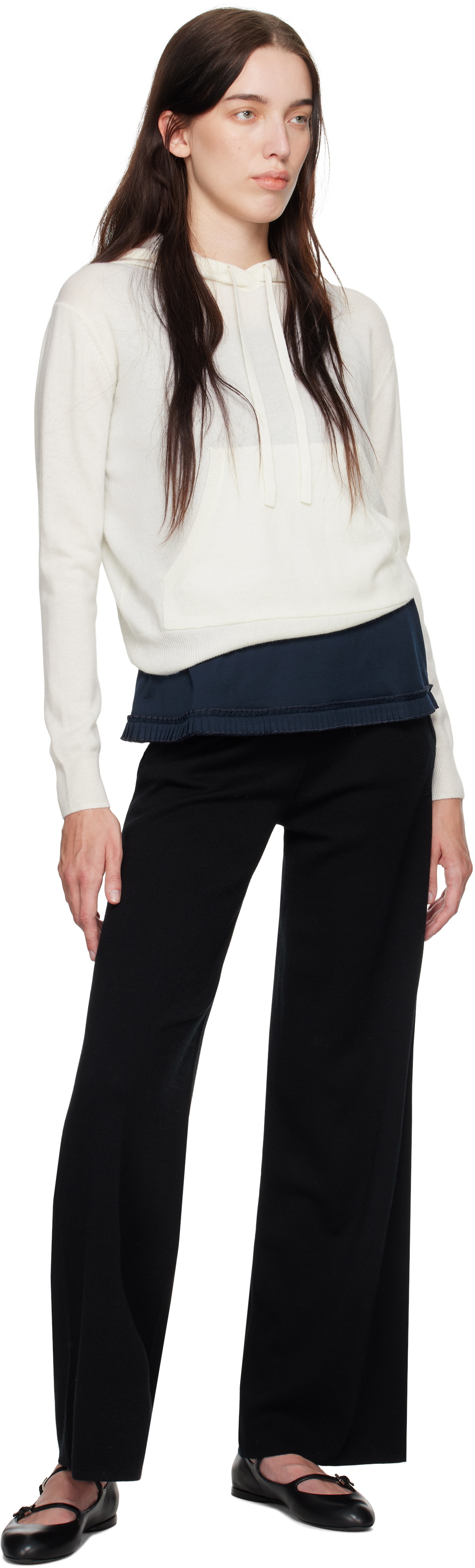 Max Mara Leisure Off-White Tenente Hoodie
