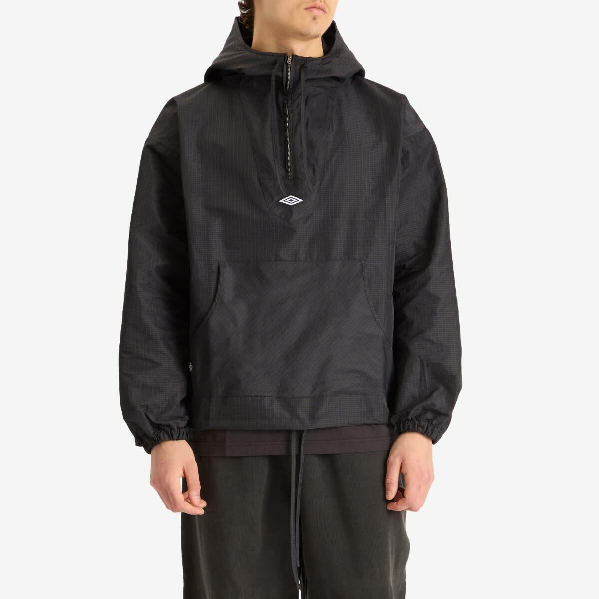Umbro by Slam Jam Men's Micro Check Mask Anorak in Navy Umbro