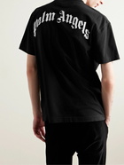 Palm Angels - Logo-Print Cotton-Jersey T-Shirt - Black