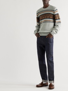 A.P.C. - Franz Intarsia-Knit Alpaca-Blend Sweater - Gray